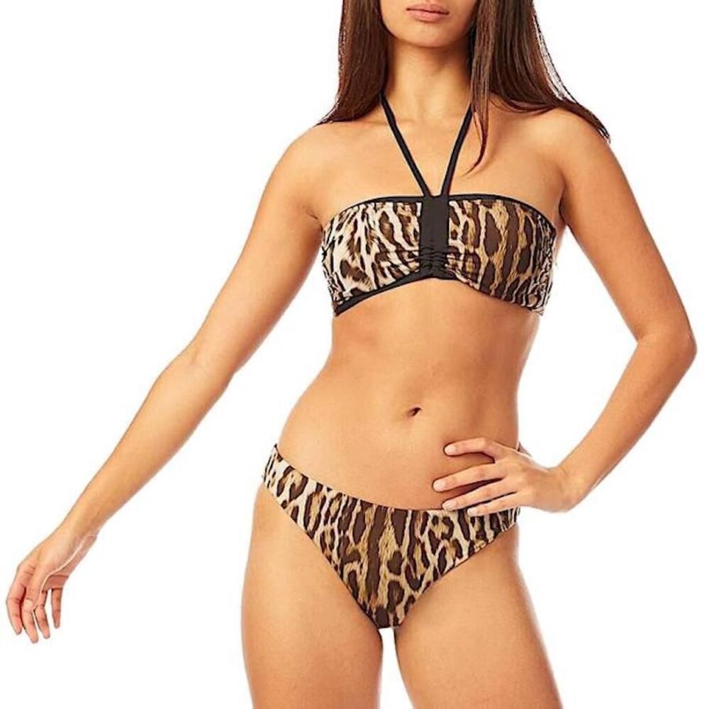 Roberto Cavalli Ghepard Leopard Print Bikini